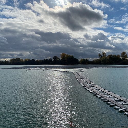 Schwimmende PV in Leimersheim